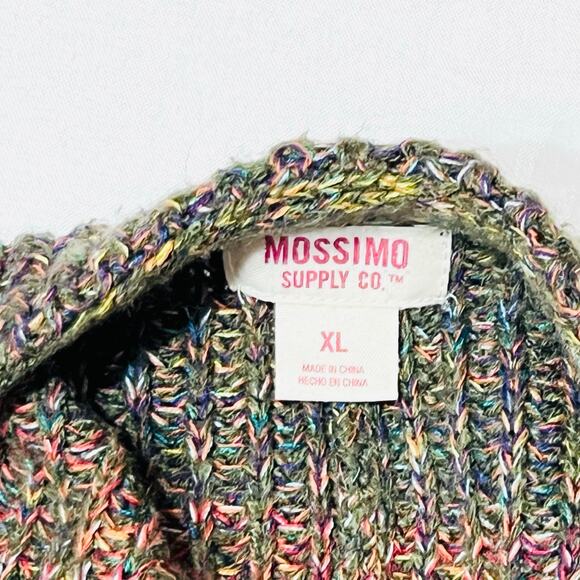 Mossimo Casual Oversized Open Front Cardigan Sweater Women XL Multicolor Knit - Picture 4 of 5